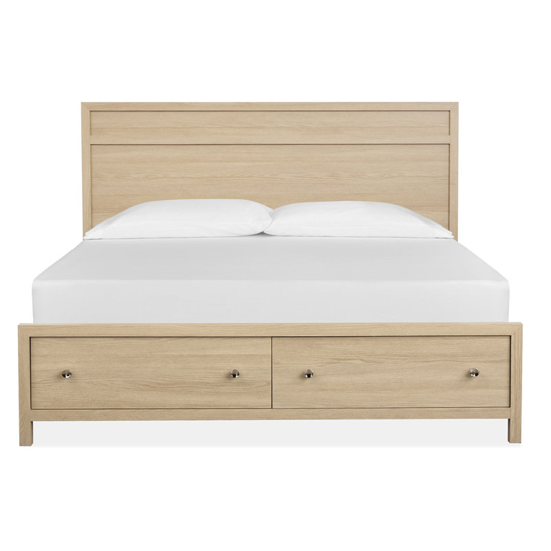 Wentworth King Panel Storage Bed, Sandstone Beige, King