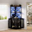 Conner Bar Cabinet with Wine Storage and LED Strip-1570163198