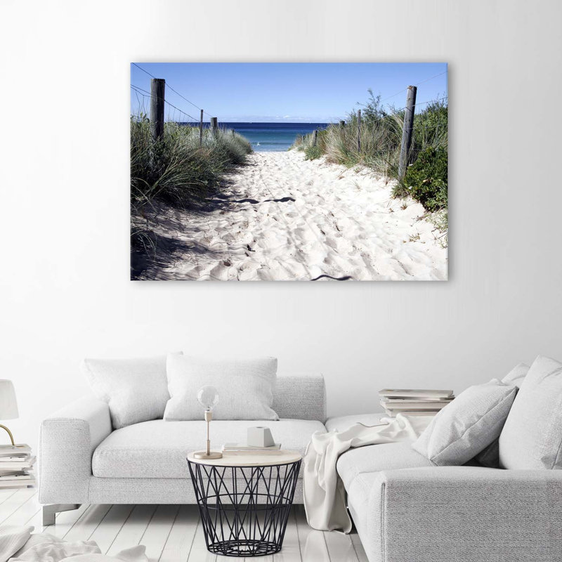 Beach Dune Landscape - No Frame Print on Canvas, 60cm H x 90cm W