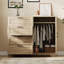 Armoire penderie H 43,3 po avec 4 tiroirs et 2 portes, tringle suspendue