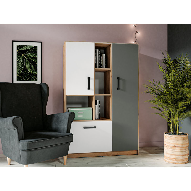 139cm H x 92cm W Geometric Bookcase
