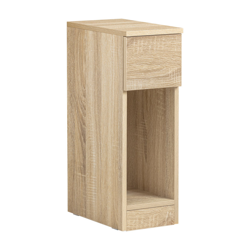 Jayshaun 20cm 1 Drawer Bedside Table, Natural