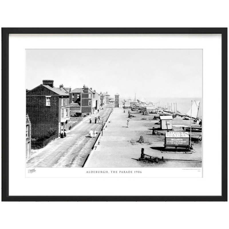 Aldeburgh, The Parade 1906 - Single Picture Frame Print, 28cm H x 36cm W x 2.3cm D