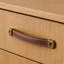 Poignées de tiroir en cuir et poignées d'armoire, paquet de 2 avec quincaillerie de fixation, poignées en cuir synthétique modernes pour meubles, bagages et malles-125826554