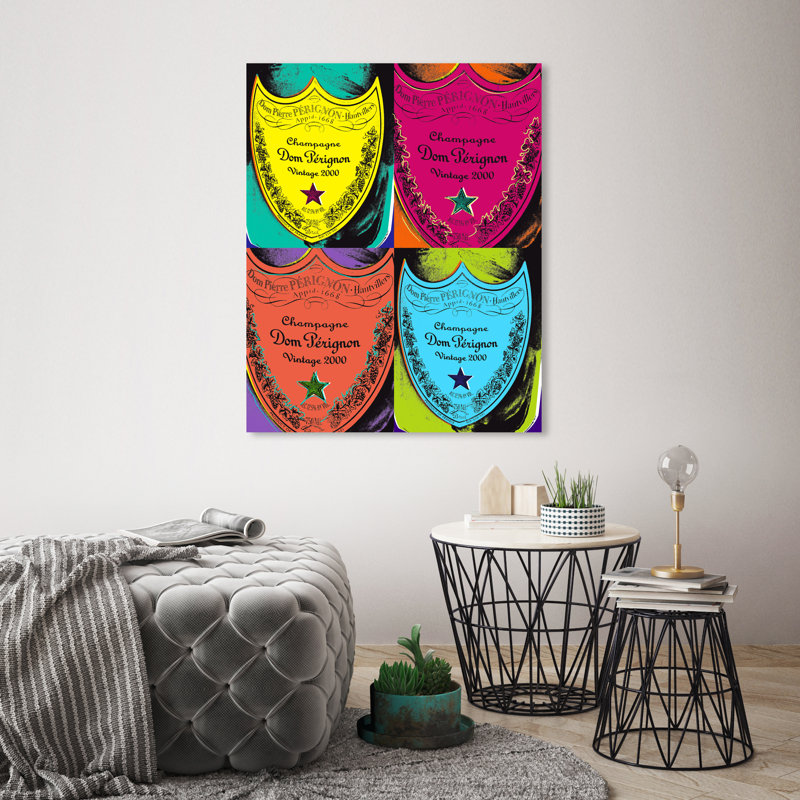 Warholesque Dom P - Impression sur toile, H 24 po x l 20 po, Toile tendue, Sans cadre
