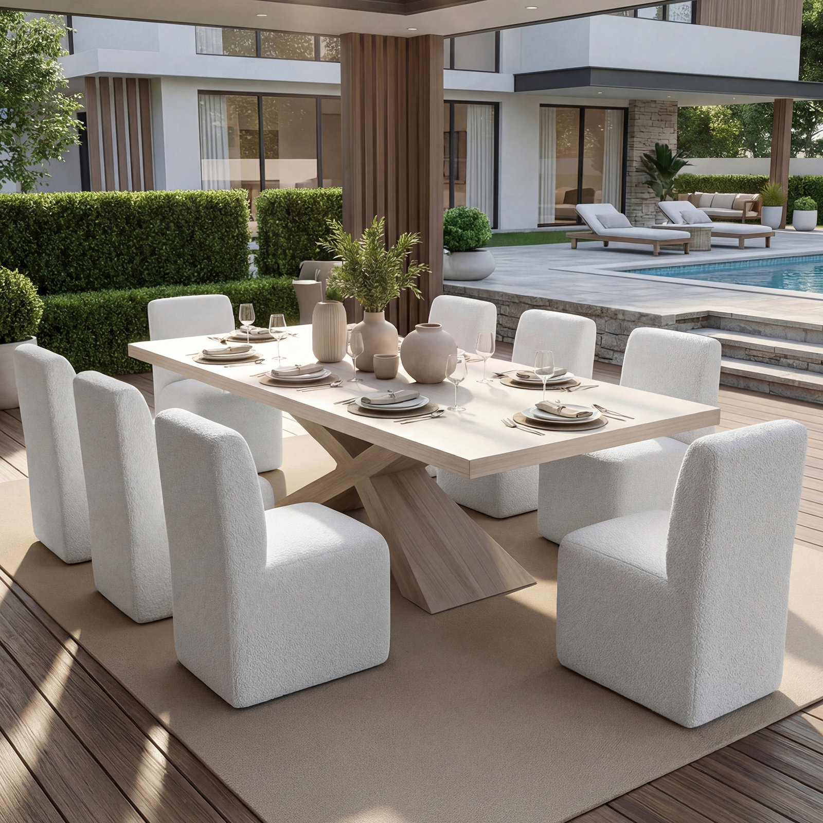 Praia Sunbrella® Boucle Patio Side Chair