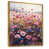 Toile avec cadre flottant or