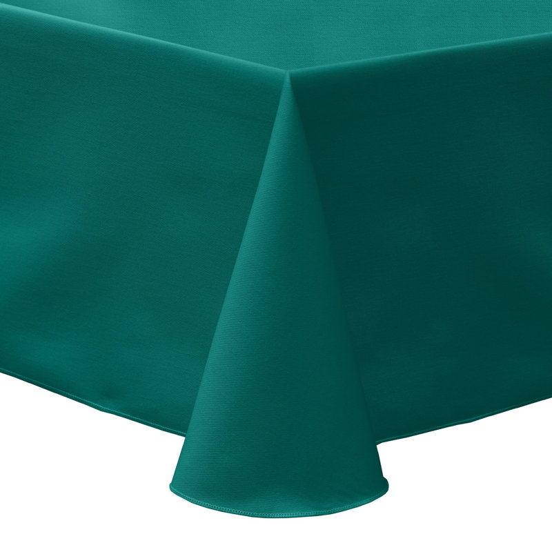 Solid Color Tablecloth, 90" x 120", Teal, 3