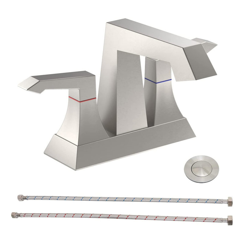 Robinet de lavabo de salle de bain, Nickel brossé