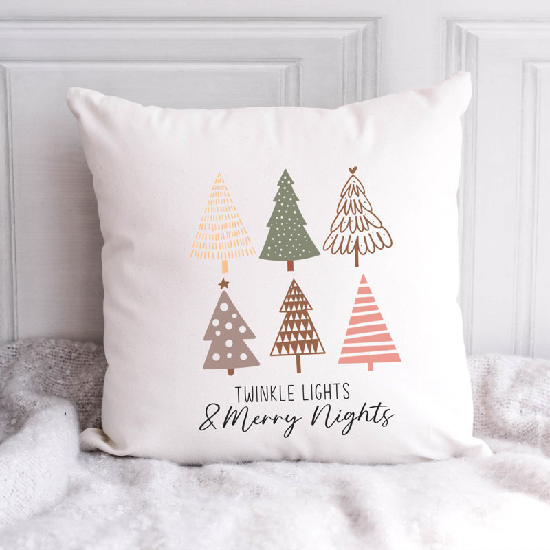 BohoChristmas-05 Reversible Throw Pillow, 14" x 14"