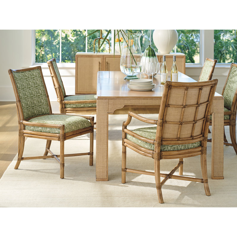 Key Biscayne Upholstered Dining Chair, Green