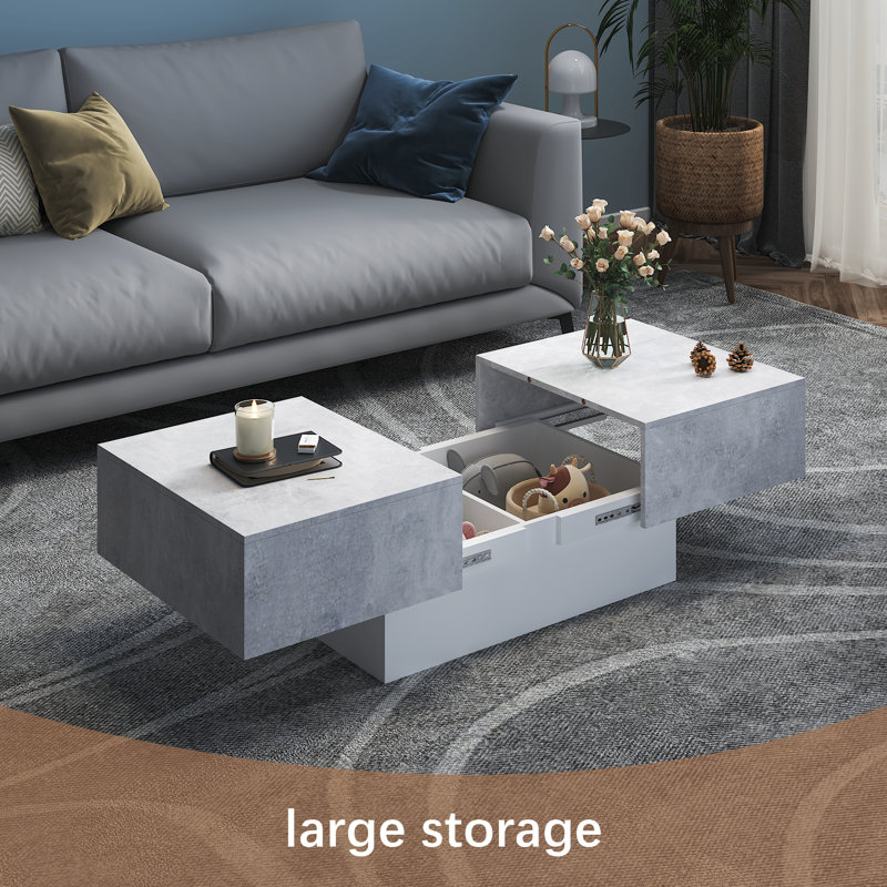 Coffee Table with Storage  Modern Sofa Center Table Living Room