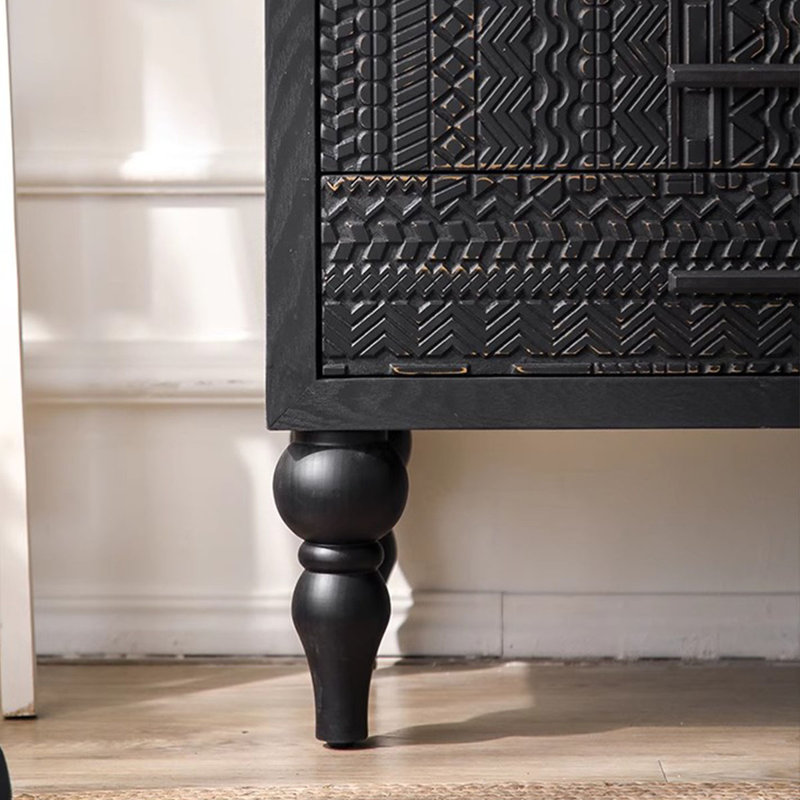 Black Solid Wood Display Cases