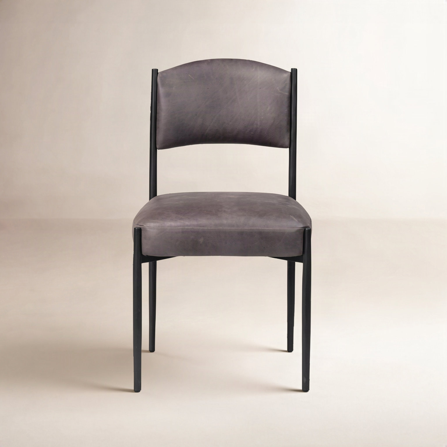 Makani Genuine Leather Dining Chair, Palermo Black