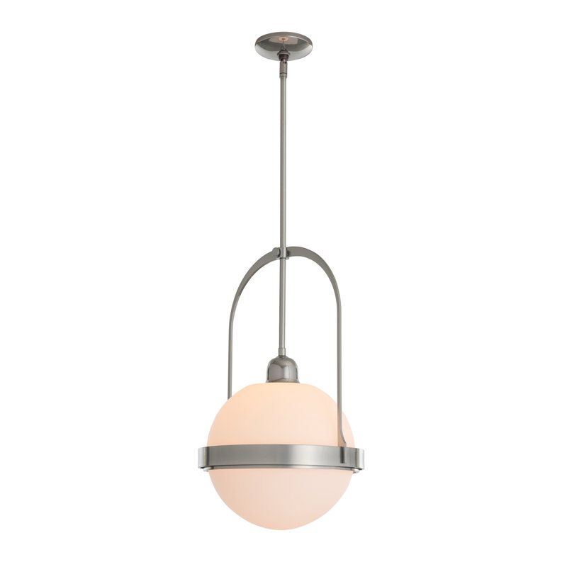 Atlas 1 - Light Single Globe Pendant, Oil Rubbed Bronze, Opal Glass