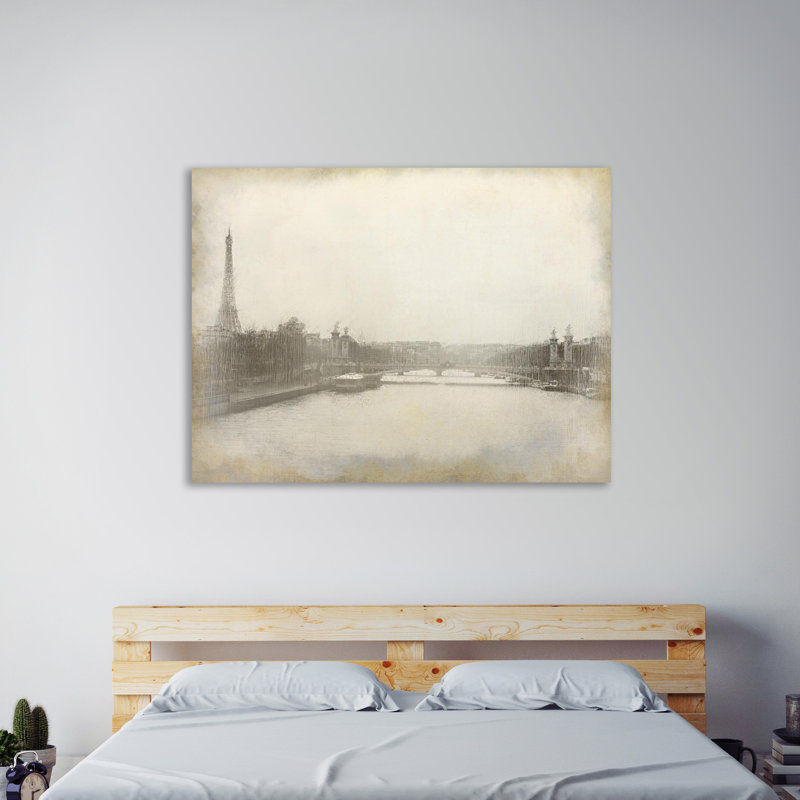 « paris nuits » par kimberly allen, reproduction d’art sur toile tendue, H 36 po x l 48 po x P 1,5 po