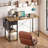 Home Office Desk With Built-in Charging Station,writing Desk With Spacious Storage Space, Corner Desk With Stable Structure,computer Desk With Anti-tip Design