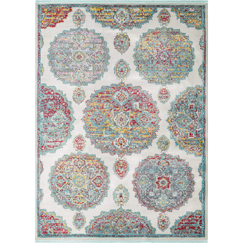 Floral Indoor Rug, Rectangle 9' x 12'