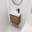 Meuble-lavabo simple 10 po avec plateau Kaniya