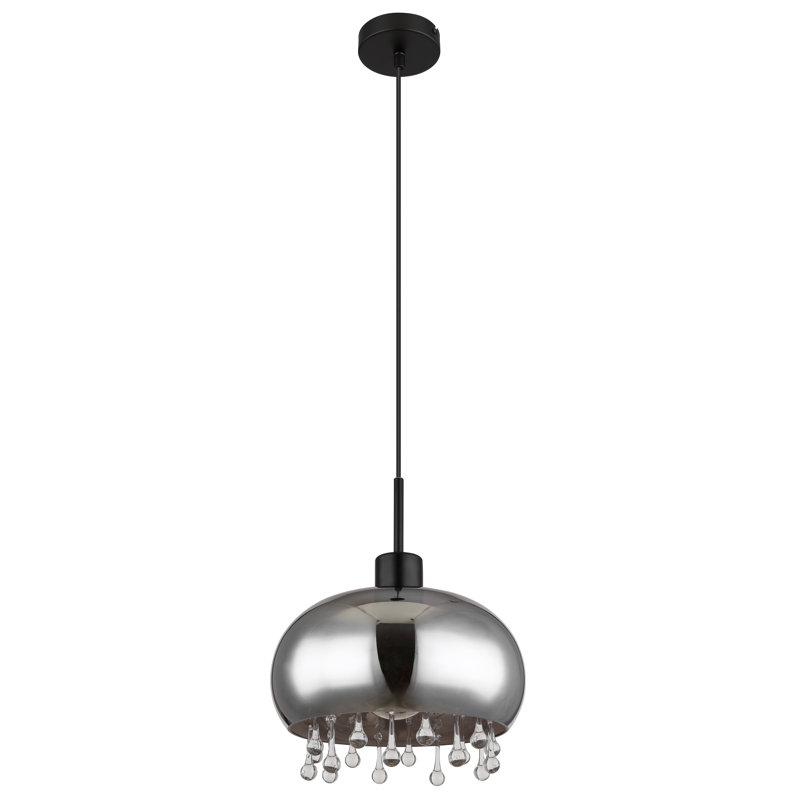 Abderrahman 1 - Light Matte Black Pendant, 46cm H x 21cm W