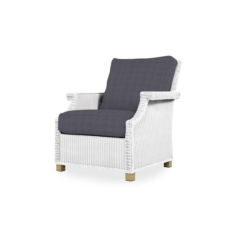 Hamptons Outdoor Lounge Chair, Cottage Pepper, White