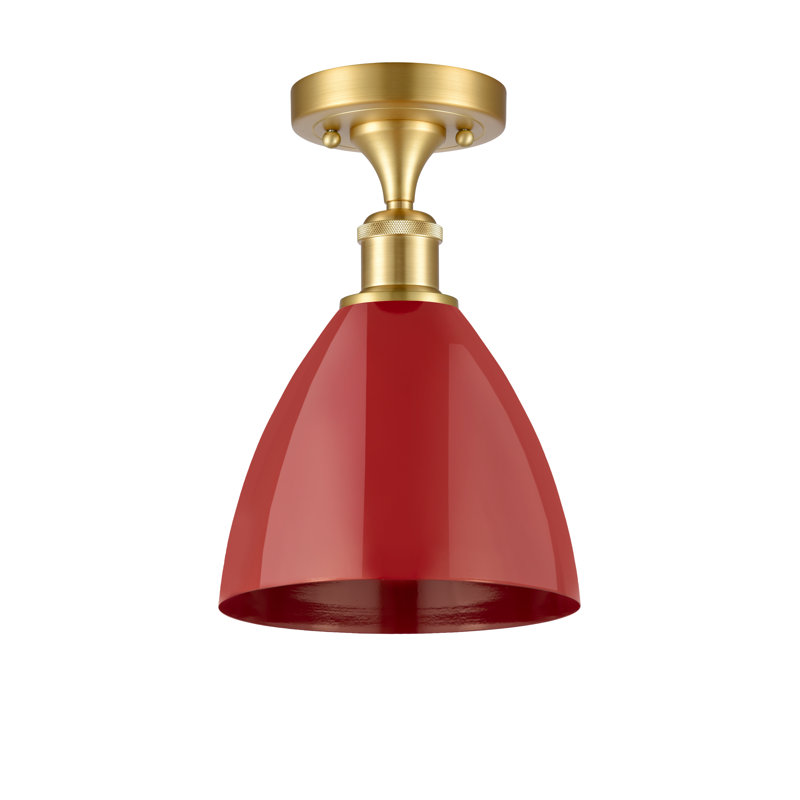Semi encastrement, Rouge, Or satiné