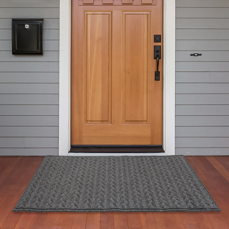 Sharada Non-Slip Doormat, Gray