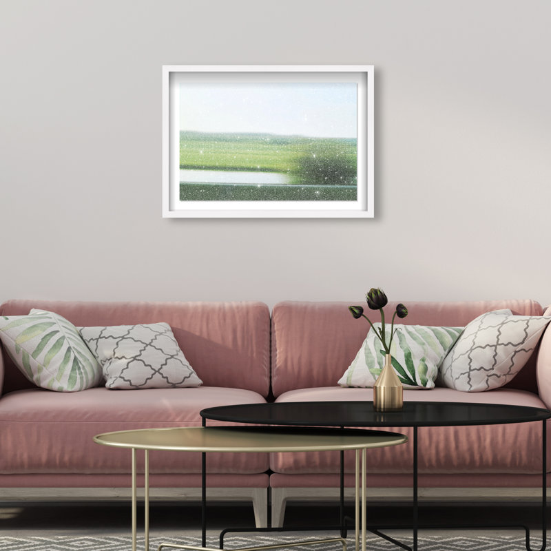 Velocity Meadow I Print by Oliver Gal, 25.5"H x 37.5"W, White Shadowbox