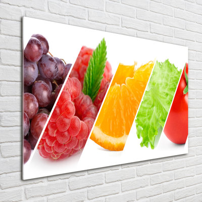 Fruits And Vegetables - No Frame Print on Glass