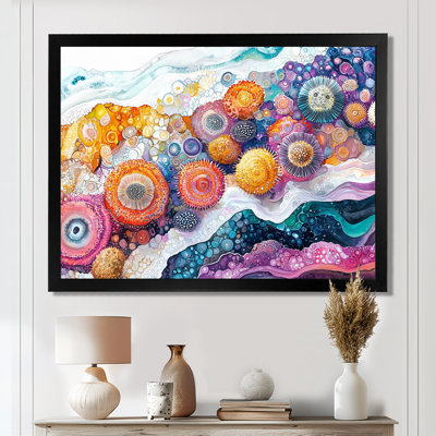 Harger Abstract Sea Urchin And Coral Landscape I - Sea Urchin Wall Art