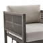 Méridienne pivotante d'extérieur en aluminium avec coussins Mareike-8210065-8210066