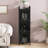 Modern Four-tier Glass Door Cabinet With Five Shelves, Ideal For Entryway, Living Room, Bathroom, & Dining Room-991732986-976683826
