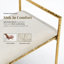 Banc d'appoint rembourré en métal martelé 59,5 po Zayen-125907580