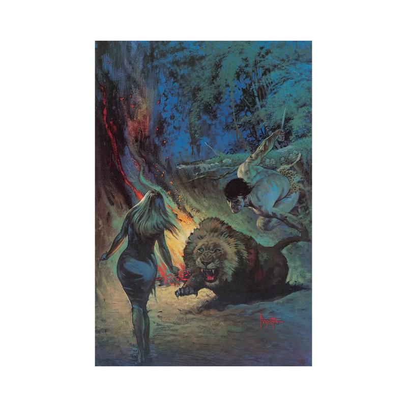 Jewels Of Opar by Frank Frazetta - Wrapped Canvas Painting, 66.04 cm H x 45.72 cm W x 1.91 cm D