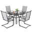 4 - Person Patio Dining Set with Square Table-1157242660