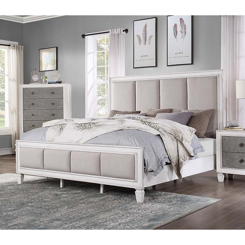 Lit tapissier standard Katia, Grand