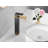 Waterfall Vessel Sink Faucet One Hole Bathroom Faucet with Drain Assembly-88740450