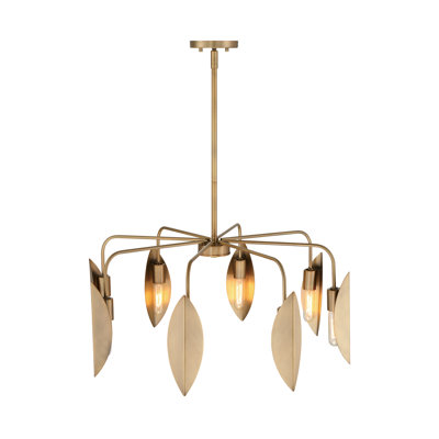 Lustre géométrique unique à 8 lumières Ivis