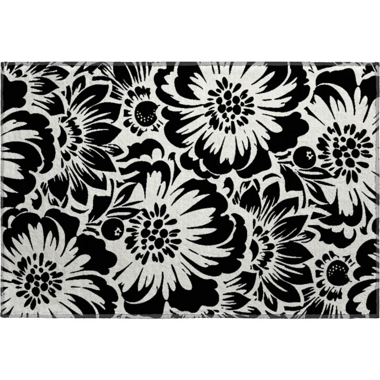 Premium Machine Washable Cerrito AMF551 Black Rug