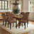 Linen Upholstered Dining Parsons Chairs (Set Of 6)-1034186462-1034186465