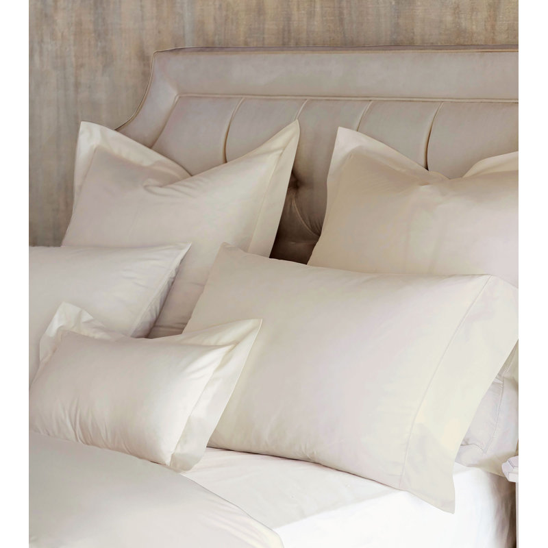 Gianna Cotton Pillow Sham, Ivory, King