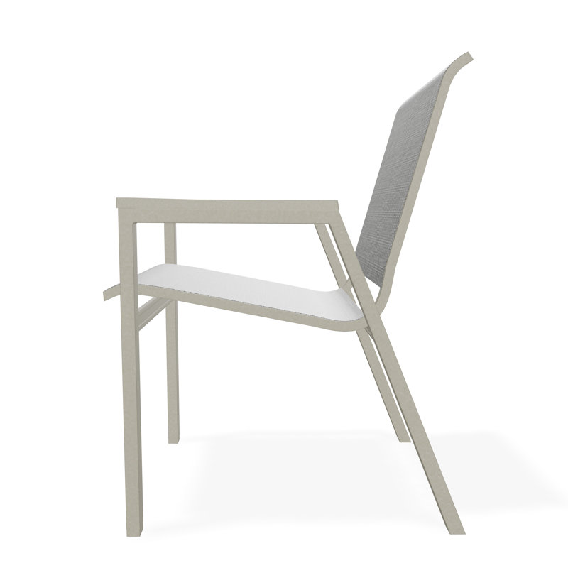 Bazza Outdoor Dining Chair, Anchor, Storm
