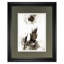 Art mural encre, mat double - 34 po x 40 po - cadre noir