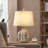 Farmhouse Rustic Resin Table Lamp
