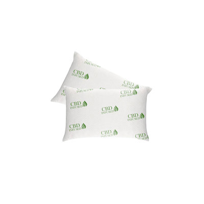 Luxury Memory Foam C.B.D Infused Sleeping Pillow (Set of 2)