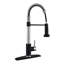 Robinet de cuisine avec douchette rétractable, robinet de cuisine en acier inoxydable, robinets de lavabo à ressort à une poignée et utilitaire à 1 ou 3 trous, robinets de cuisine pour campoir de camping-72790128