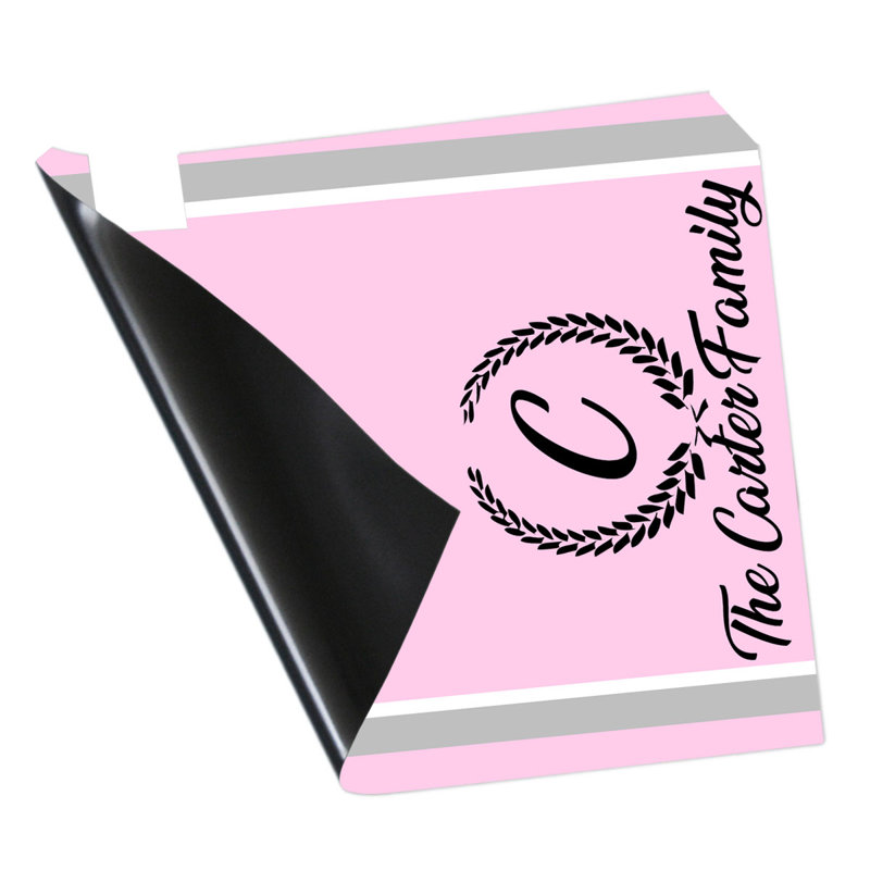 Housse de boîte aux lettres personnalisée monogramme, Rose, Oui