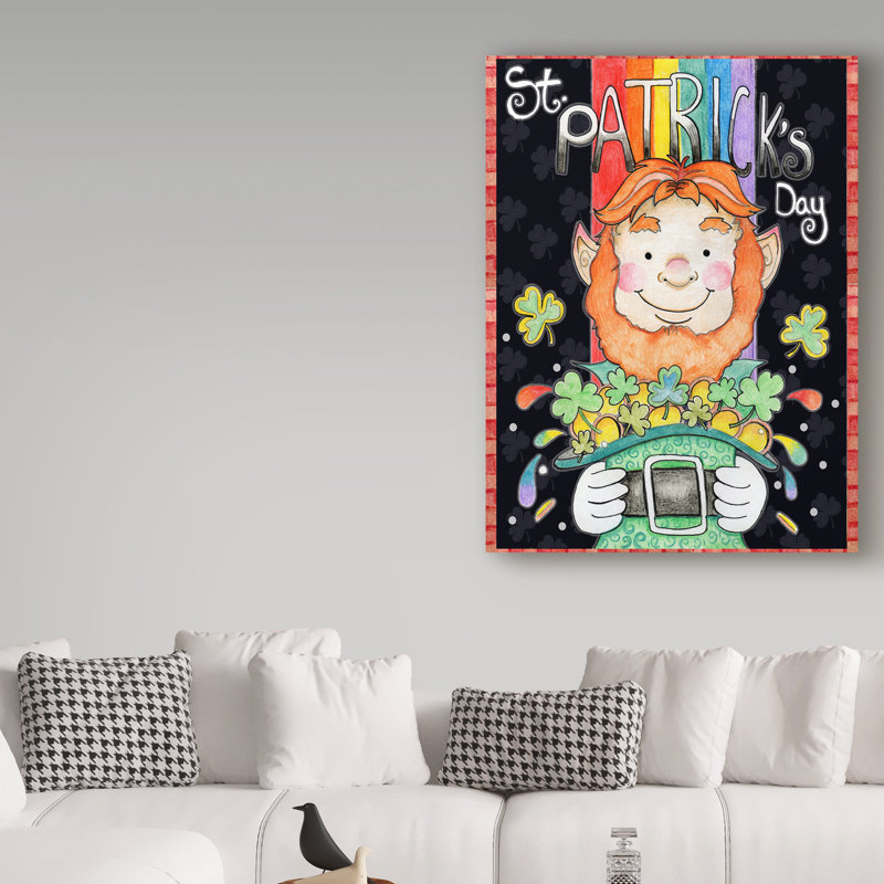 Giorgi «St Patricks Day», reproduction de peinture acrylique sur toile tendue, H 24 po x l 18 po x P 2 po