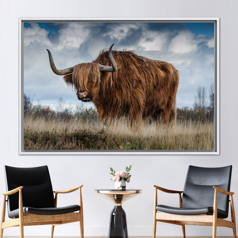 Print on Canvas, 40 cm H x 60 cm W, Floater Framed Print without Mat, White