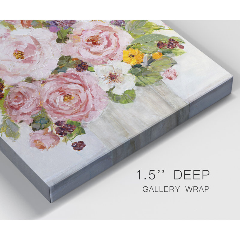 «Becoming Blush I», ensemble de 2 reproductions d'art sur toile tendue, H 24 po x l 48 po x P 1 po
